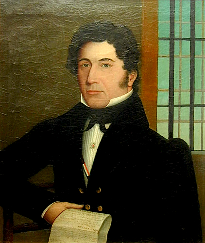 Portrait de Ludger Duvernay peint par Jean-Baptiste Roy-Audy en 1832