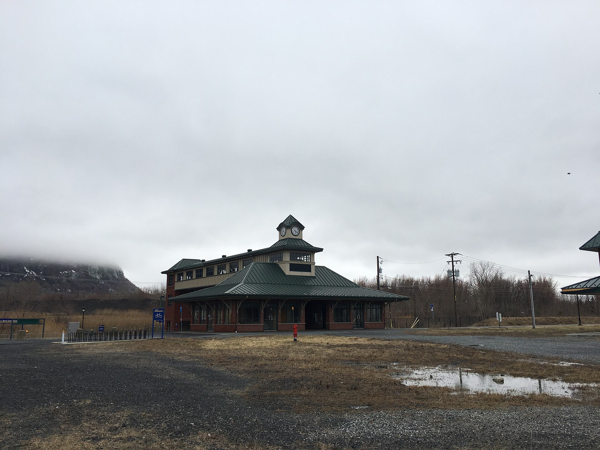 La gare exo de Mont-Saint-Hilaire, terminus de la ligne de train de banlieue