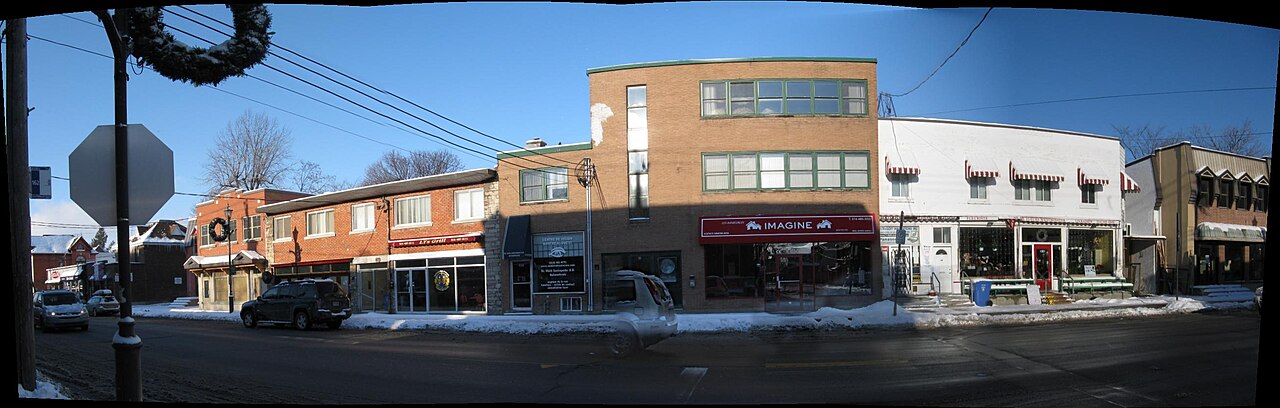 Les commerces de l'avenue Westminster à Montréal-Ouest