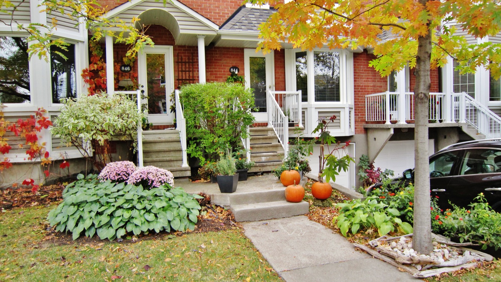 Maisons fleuries du quartier Préville, à Saint-Lambert