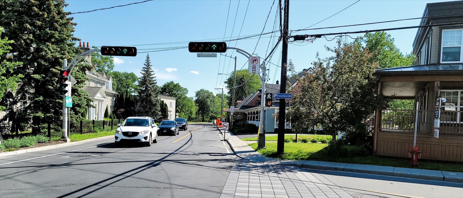 La rue Richelieu dans le Vieux-Beloeil, à quelques minutes de Saint-Mathieu-de-Beloeil