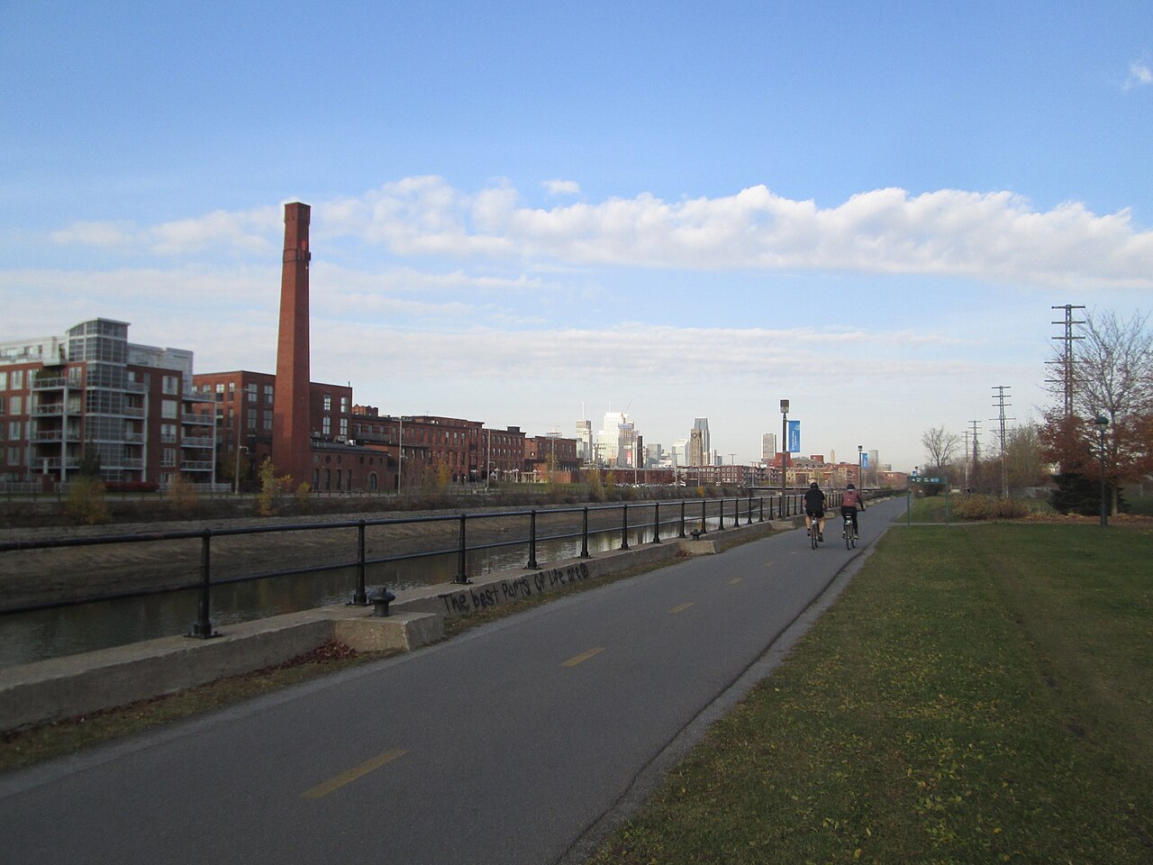 Le canal de Lachine et sa piste cyclable